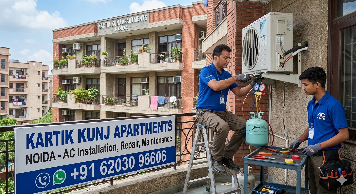 Read more about the article Kartik Kunj Apartments Noida – Ac Installation, Repair, Maintenance