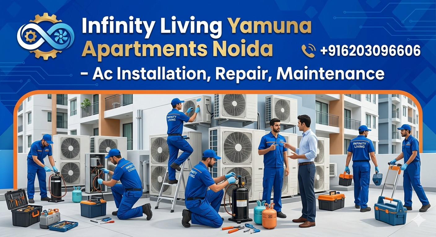Read more about the article Infinity Living Yamuna Apartments Noida – Ac Installation, Repair, Maintenance